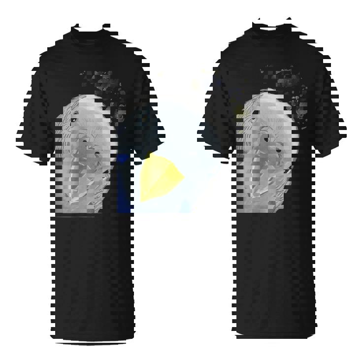 面白い好奇心インコのセキセイインコ Tシャツ