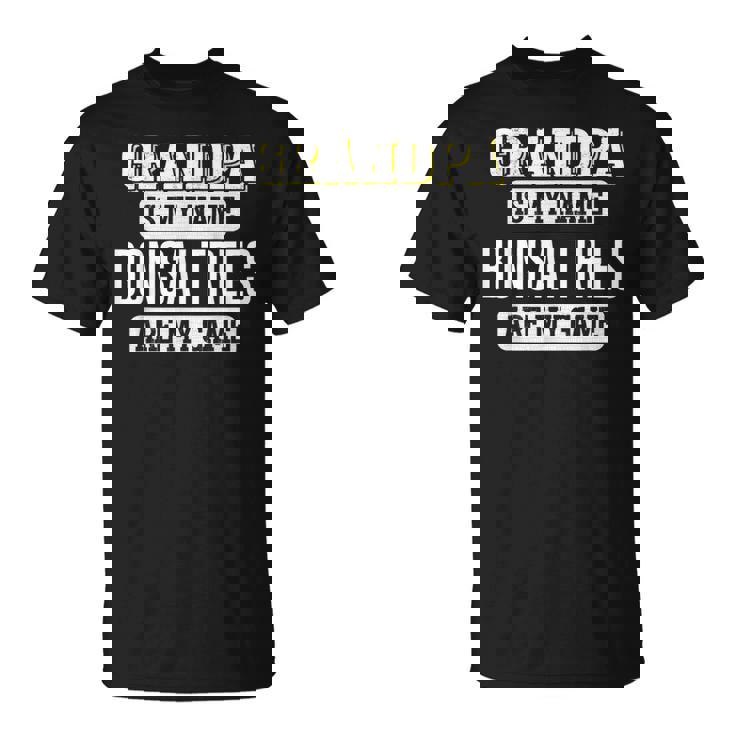 面白い盆栽の木 おじいちゃんへのギフト 父の日デザイン Tシャツ