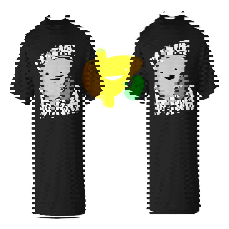 面白い臓器ボディパーツ肝臓の恋人ない戦闘機 Tシャツ