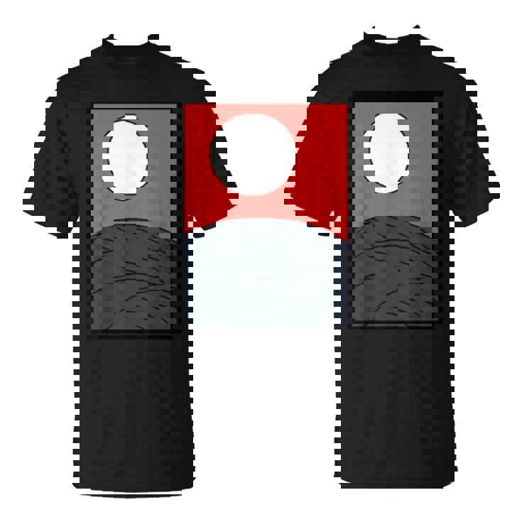 面白デザイン制作クラブオリジナルデザイン注目度no1日本のカルタ 花札 月 Tシャツ