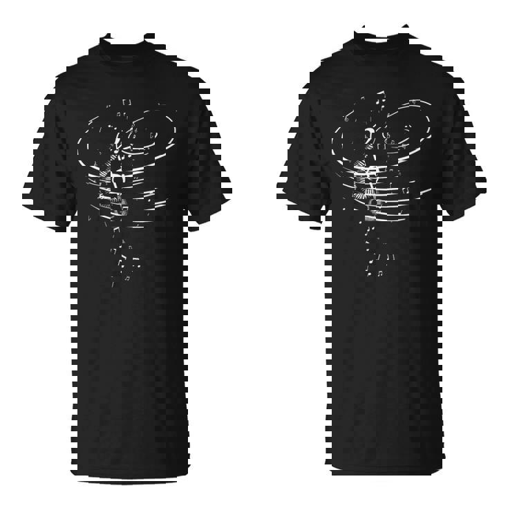 音楽のシンボル 音楽家 作曲家 音楽好き リズム Tシャツ
