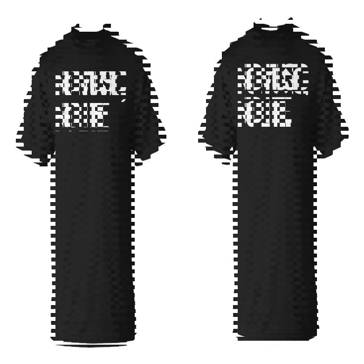 音楽家や音楽愛好家へのno Music No Life ギフト Tシャツ