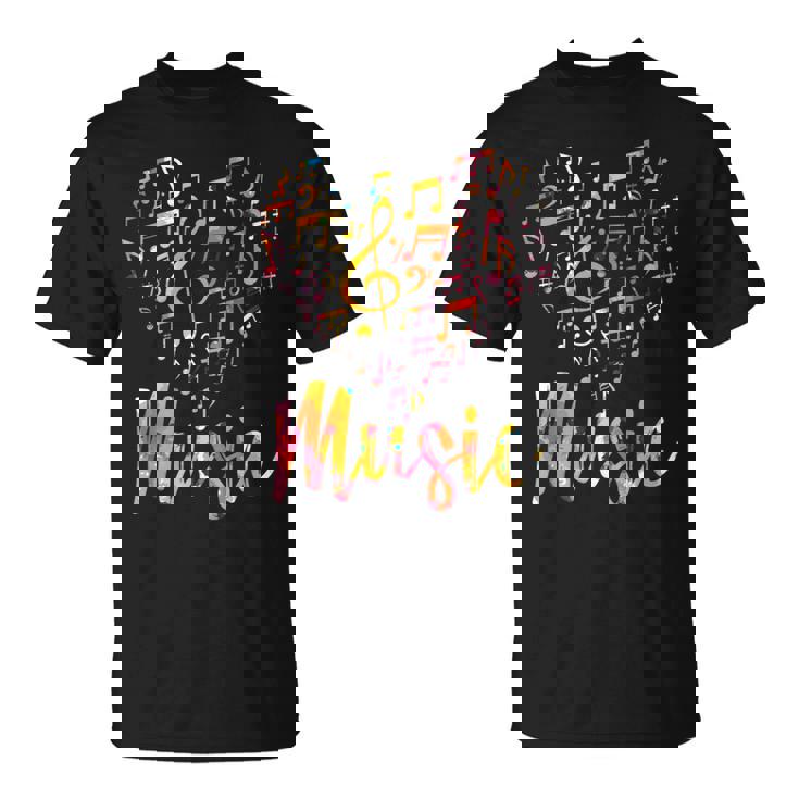 音楽家ギフト 楽器 音符 ト音記号 Tシャツ