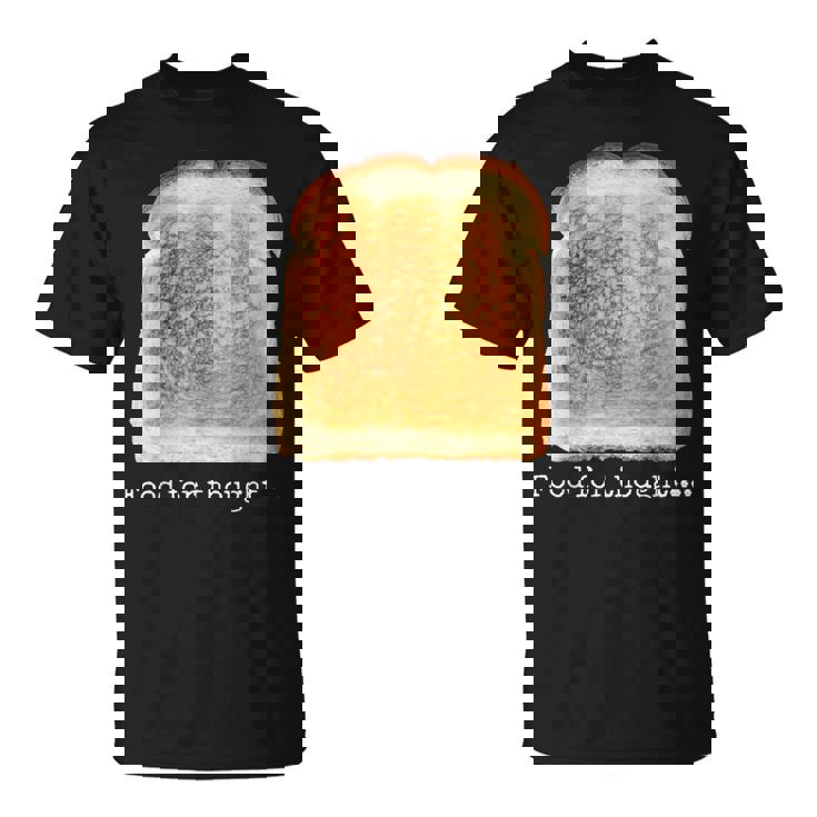 食パン トースト 食べ物 思考 おもしろい グルテンフリー ノベルティ Tシャツ