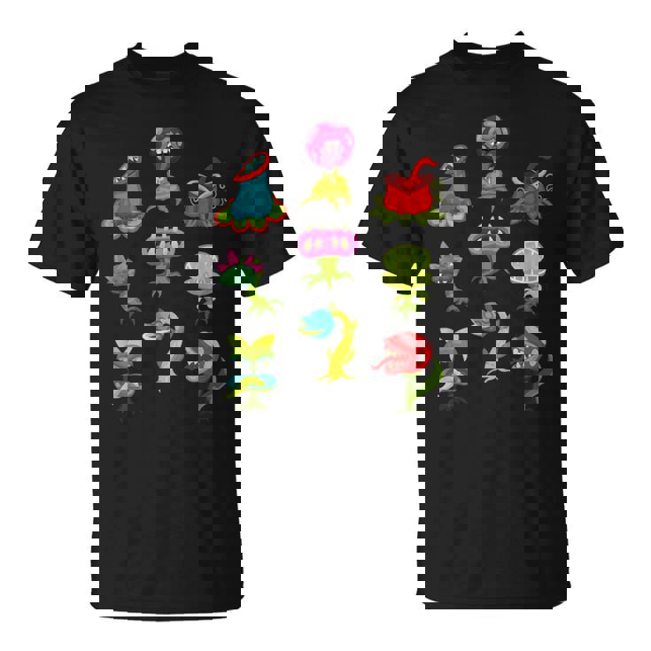 食虫植物 恋人 キッズ サラセニア ヴィーナス ハエトラップ Tシャツ