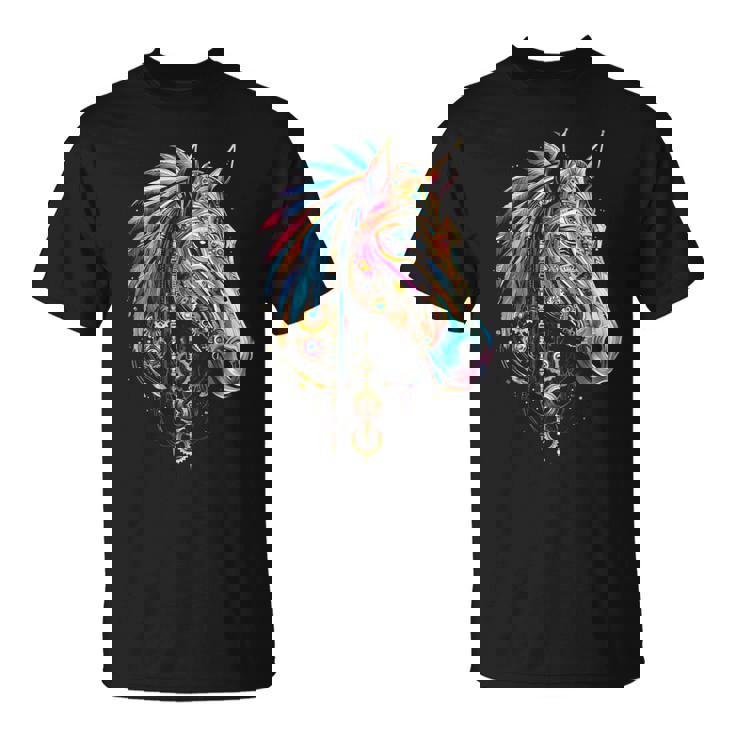 馬 動物 モチーフ イラスト 馬 Tシャツ