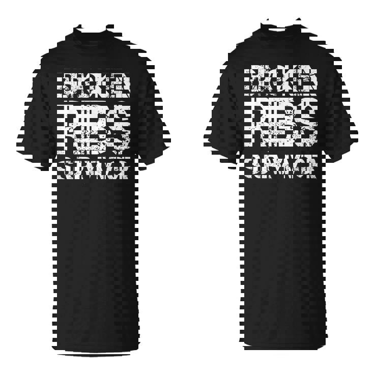 骨折した肋骨サバイバー Tシャツ
