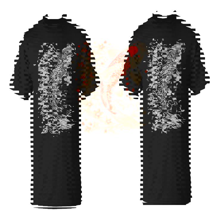鯉 アジアン 鯉 錦鯉 魚 さくら 桜 季節 Tシャツ