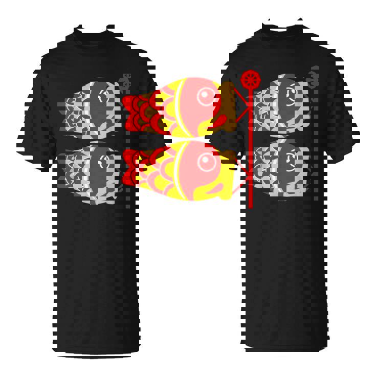 鯉 鯉 漢字 鯉のぼり 旗 Tシャツ