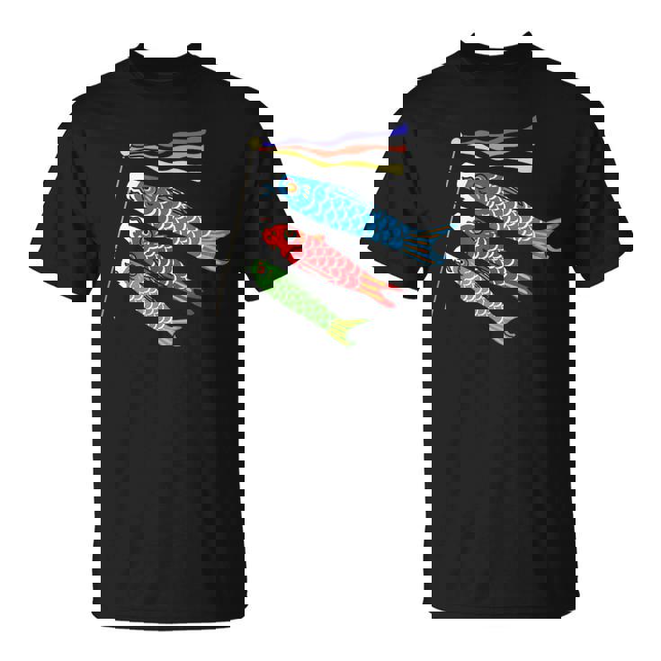 鯉鯉 鯉のぼり 旗 こどものひ Tシャツ