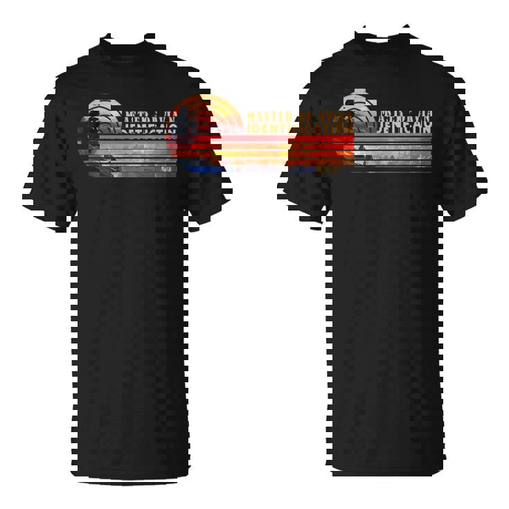 鳥類識別の達人 レトロ・バードウォッチング Tシャツ