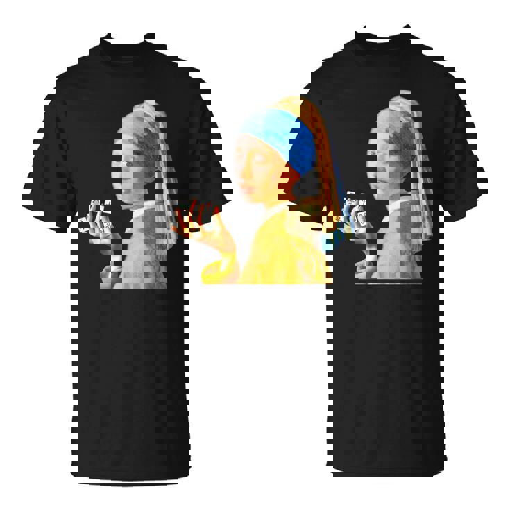 麻雀 牌 おもしろ ネタ フェルメール グッズ 服 面白いtシャツ 面白い メンズ 雀士 プレゼント おしゃれ Tシャツ