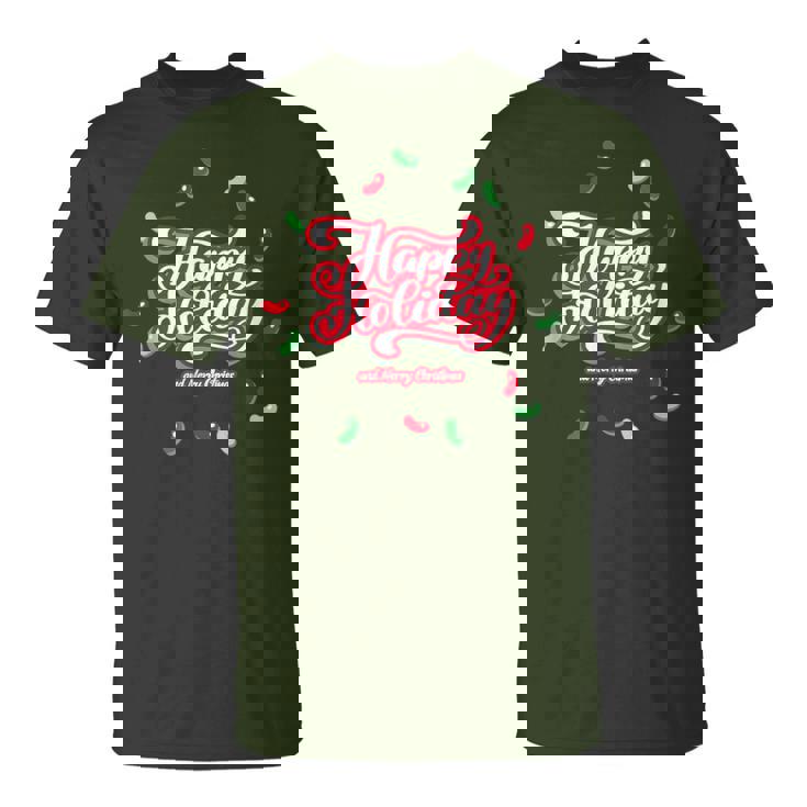 Happy Holiday And Merry Christmas Quote Festive Greetings Tシャツ