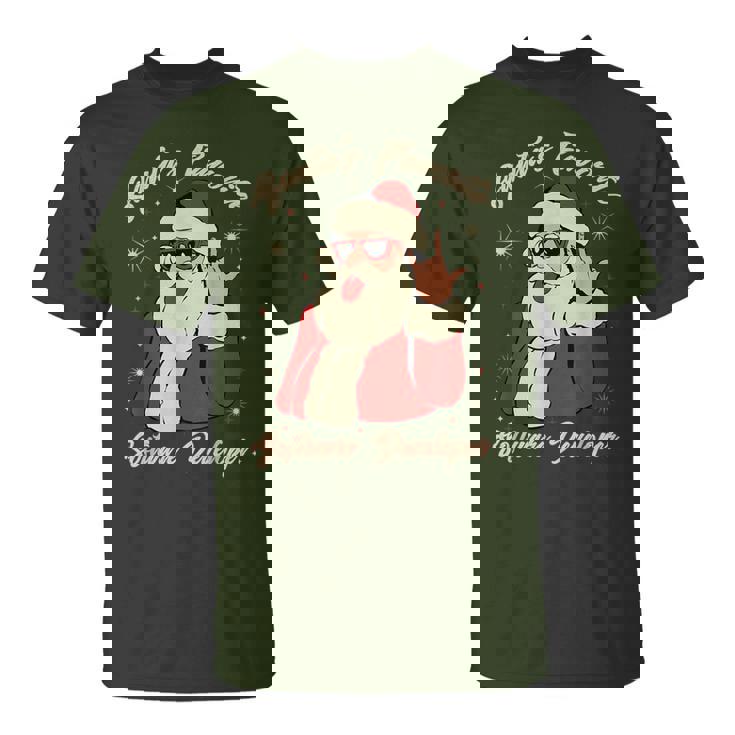 Santa's Favorite ソフトウェア開発者 面白いクリスマスサンタ Tシャツ