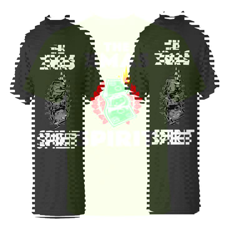面白いクリスマス「The Xmaspirit」グラフィック Tシャツ