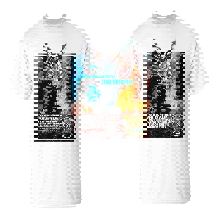 The 27 Club_Jimi Hendrix_001_Back Printed Tシャツ