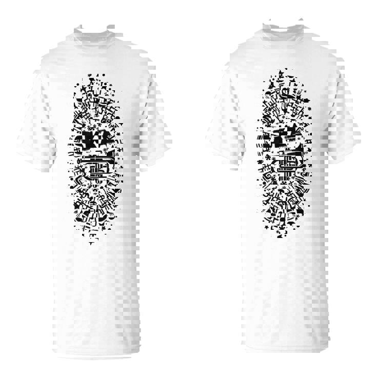 2トーン スカトランペット奏者 サムプリント Tシャツ