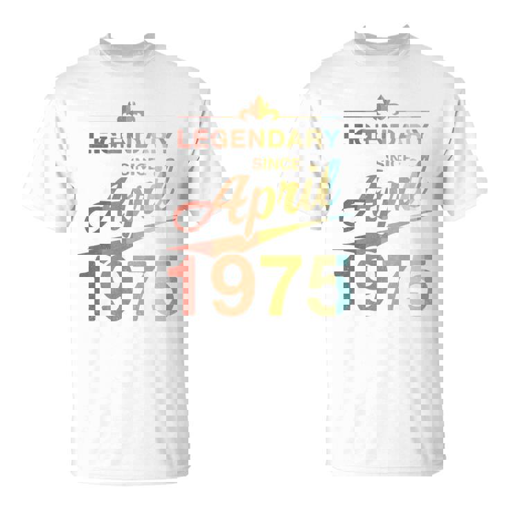 50Th Birthday 1975年4月生まれ 50歳 ヴィンテージ 長袖tシャツ Tシャツ