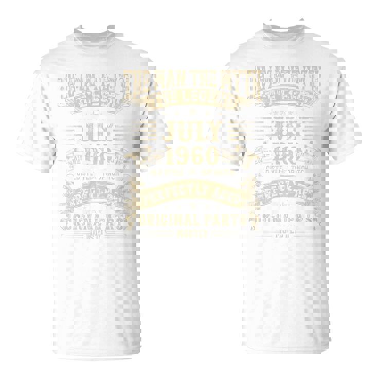 65歳の誕生日プレゼント 男性神話 1960年7月 長袖tシャツ Tシャツ