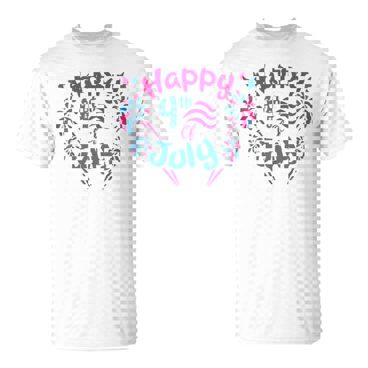 7月4日 花火監督 おかしな家族花火 Tシャツ