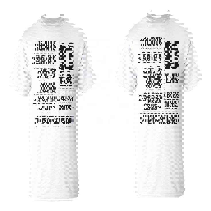 93歳の誕生日 男性 女性 面白い 93歳 Tシャツ