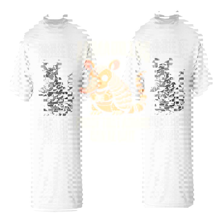 Armadillo かわいいアーマー アニマル アルマジロ 長袖tシャツ Tシャツ