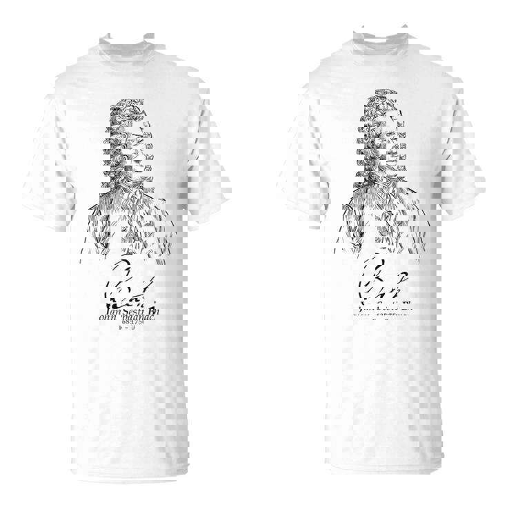 Bach German Composerバッハ、ドイツの作曲家、音楽家、クラシカル Tシャツ