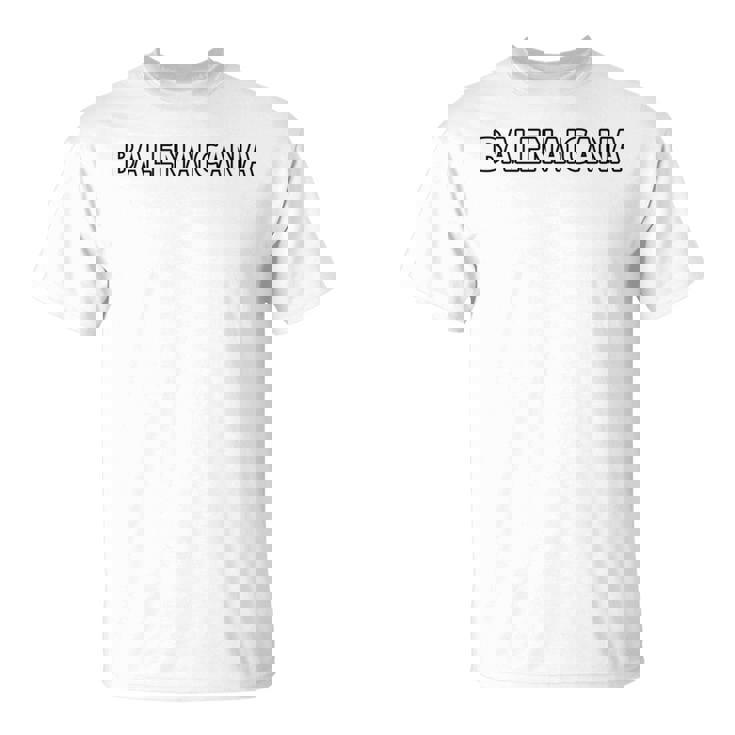 Balenaicana《ばれないかな》ホワイト 白 ロゴ【変なデザイン屋さん】ブランド パロディ 面白デザイン 長袖tシャツ Tシャツ