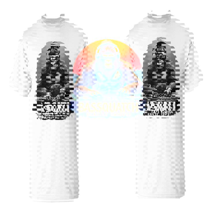 Bassquatch – Groovyasquatch Djデザイン 音楽愛好家向け Tシャツ