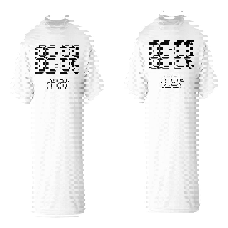 Beer O'clock ビールタイム 面白いギフト ビール愛好家 Tシャツ