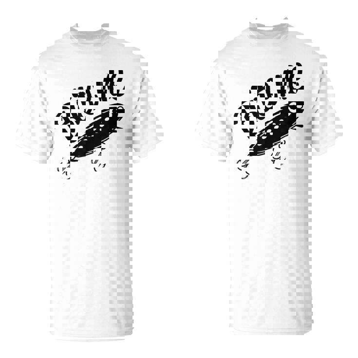 Bite Me 面白いフィッシャーマンフィッシングルアー Tシャツ