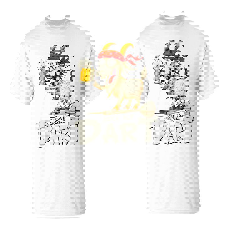 Bock Auf Dart ヤギとビールジョッキ 面白いダーツプレーヤー Tシャツ