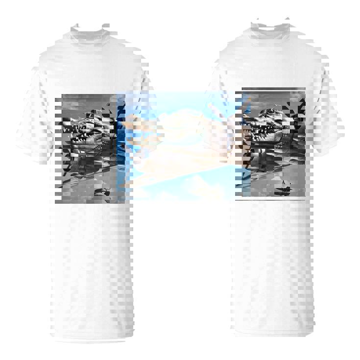 Bombardino Crocodilo イタリアンブレインロットミーム 長袖tシャツ Tシャツ