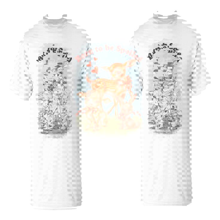 Born To Bepoiled Cute Animal Illustration 長袖tシャツ Tシャツ