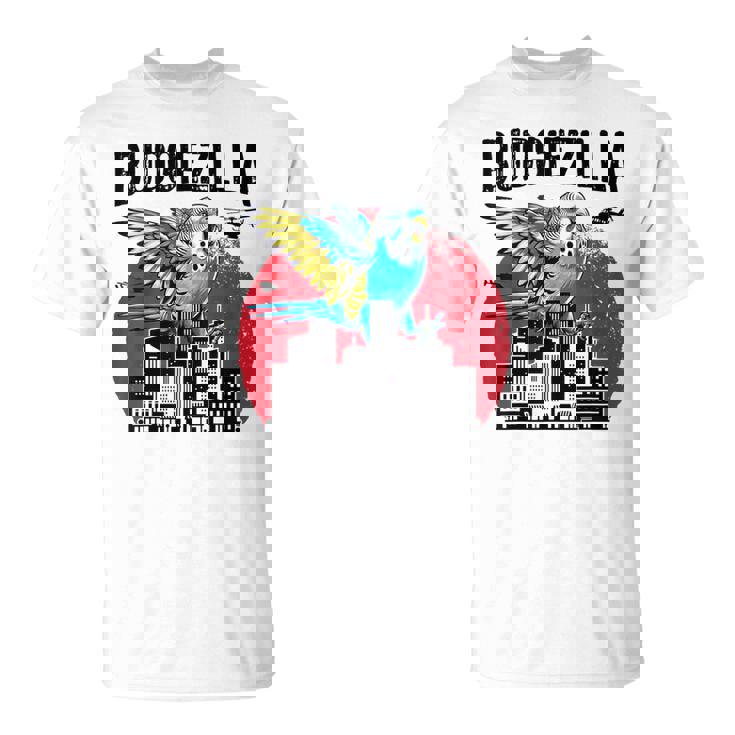 Budgiezilla 面白いインコ セキセイインコ セキセイインコ セキセイインコ 鳥好き Tシャツ