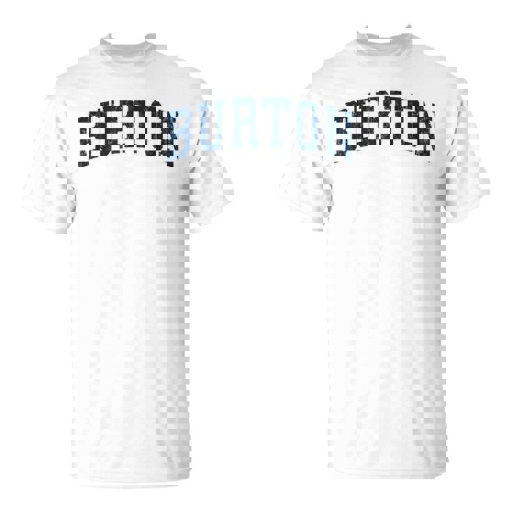 Burton Michigan Mi ヴィンテージ スポーツデザイン ネイビーデザイン Tシャツ