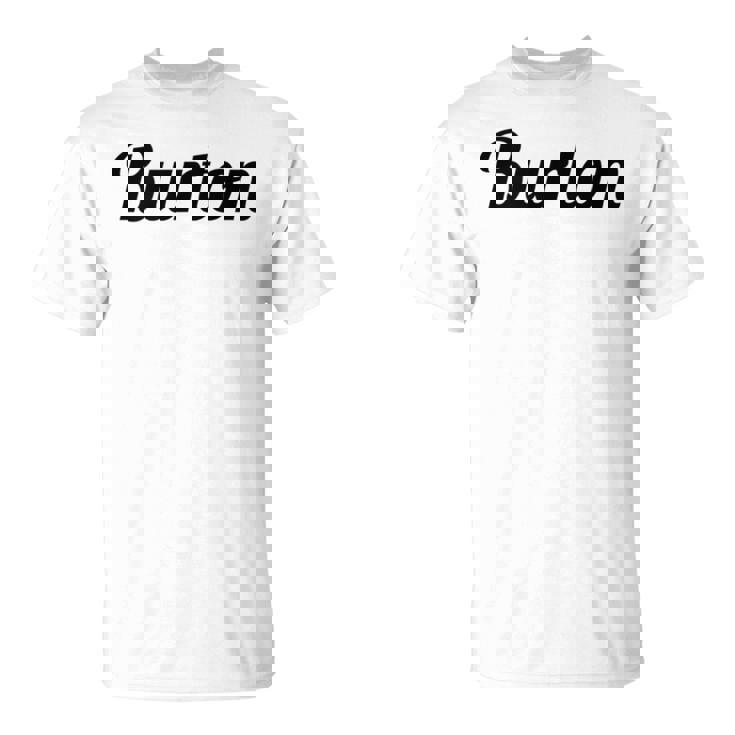 Burton バートン の名前を言うトップ Tシャツ