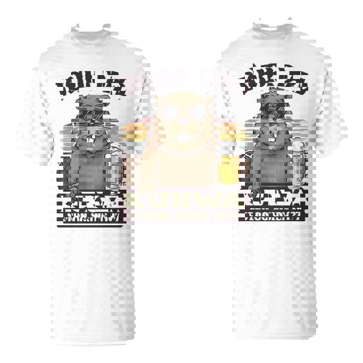 Bòbr Dad Kurwatrongince 1977 Bòbr Kurwa Birthday 長袖tシャツ Tシャツ