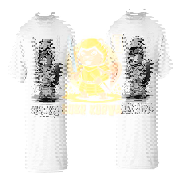 Bóbr Kurwa サムライ 日本人 ボーバー クルワ ポーランド語 ミーム ボブル Tシャツ