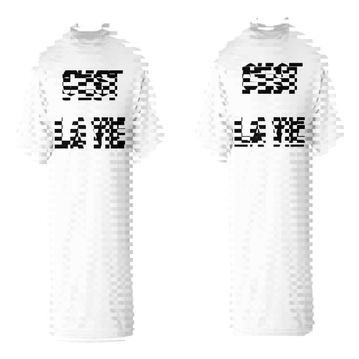 C'est Laie フランス語格言グラフィックデザイン Tシャツ