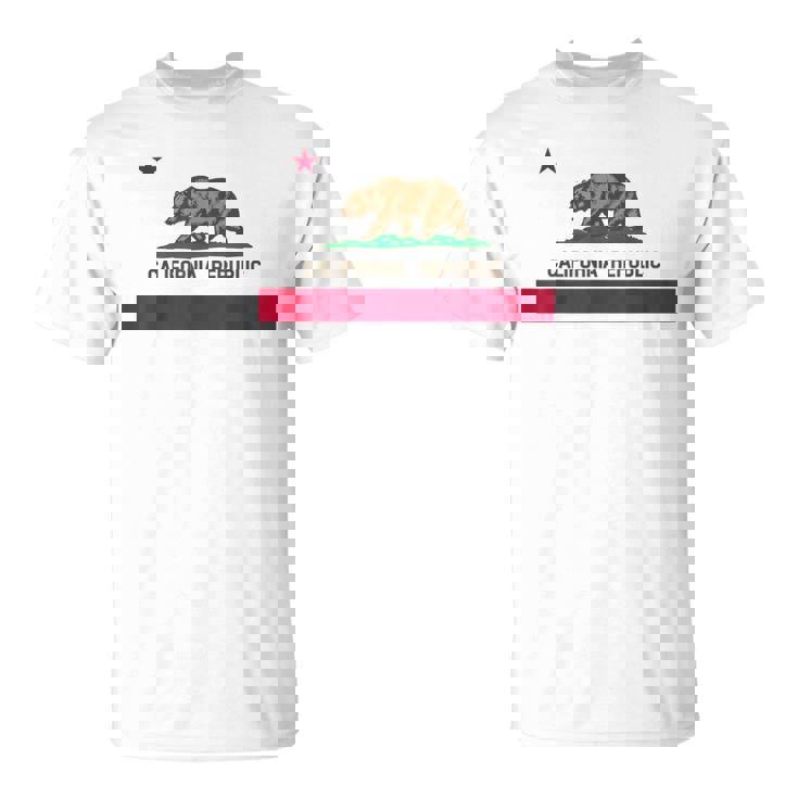 California Republic ノベルティ カリフォルニアベア カリフォルニアフラッグ Tシャツ