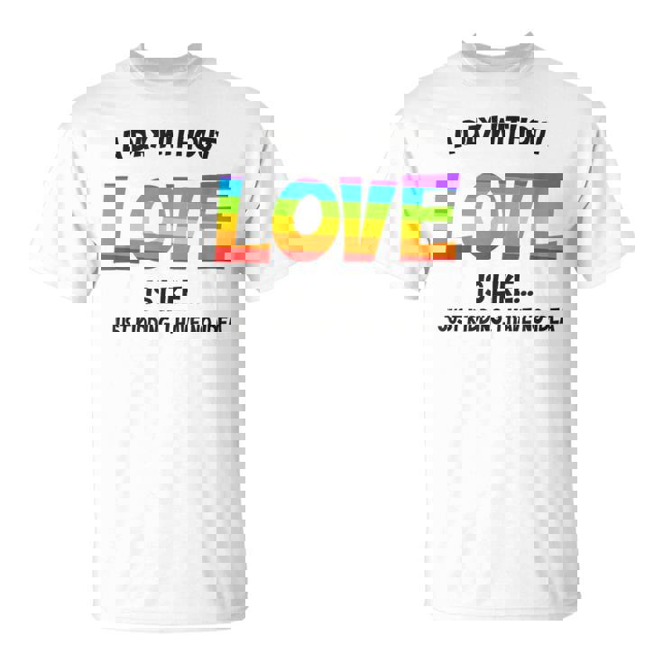Celebrating Love Lgbtq ゲイプライドグッズ レズビアンレインボー Tシャツ