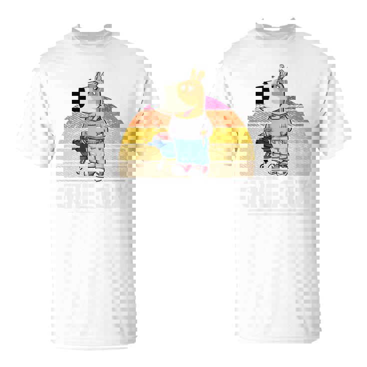 Chill Guy Meme Grill Guy Bratwurst グリル シェフグリル 長袖tシャツ Tシャツ