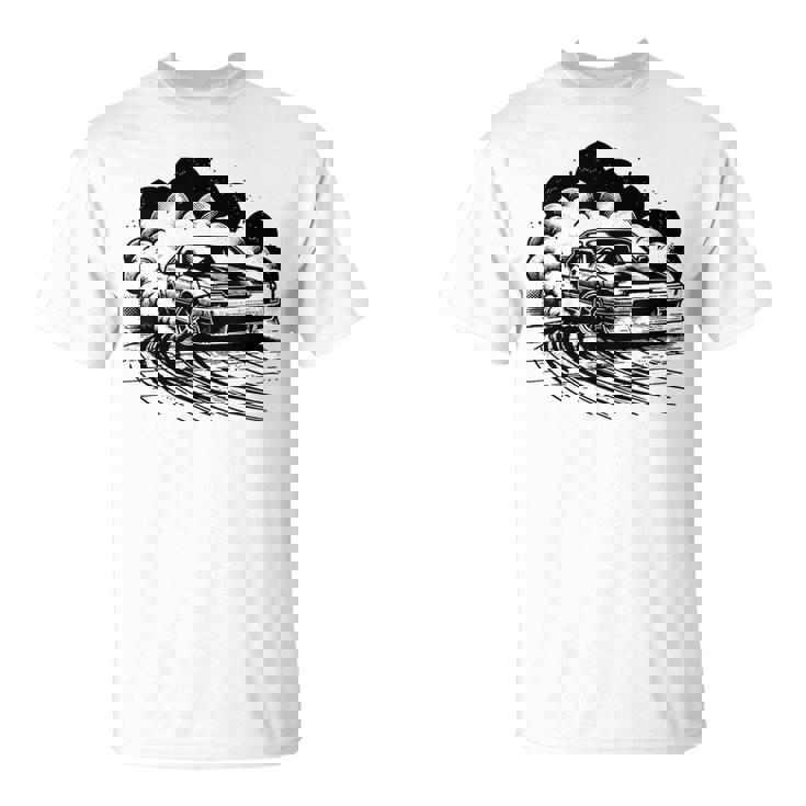 Coche Deportivo Drift Racing Hombres Niños Gráfico Camiseta unisex
