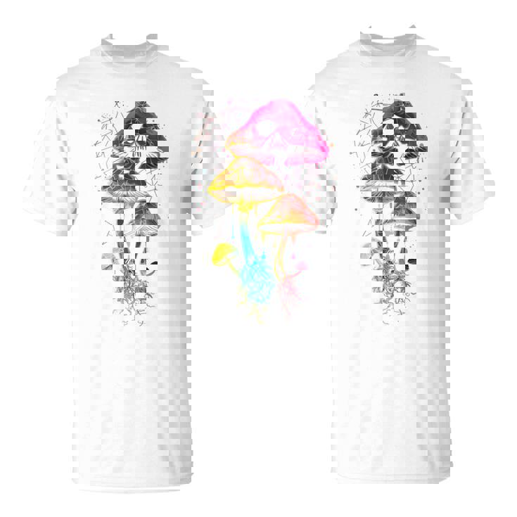 Colorful Minimalic Drippingkull 長袖tシャツ Tシャツ