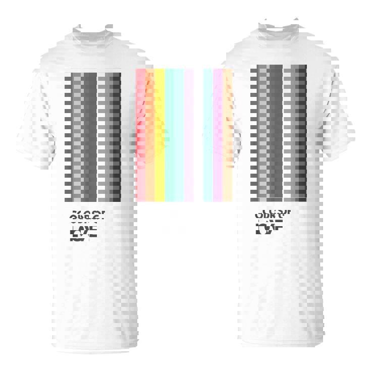 Colors Of Love Lgbt Flag Pride Month トランスジェンダー レインボーtシャツ Tシャツ