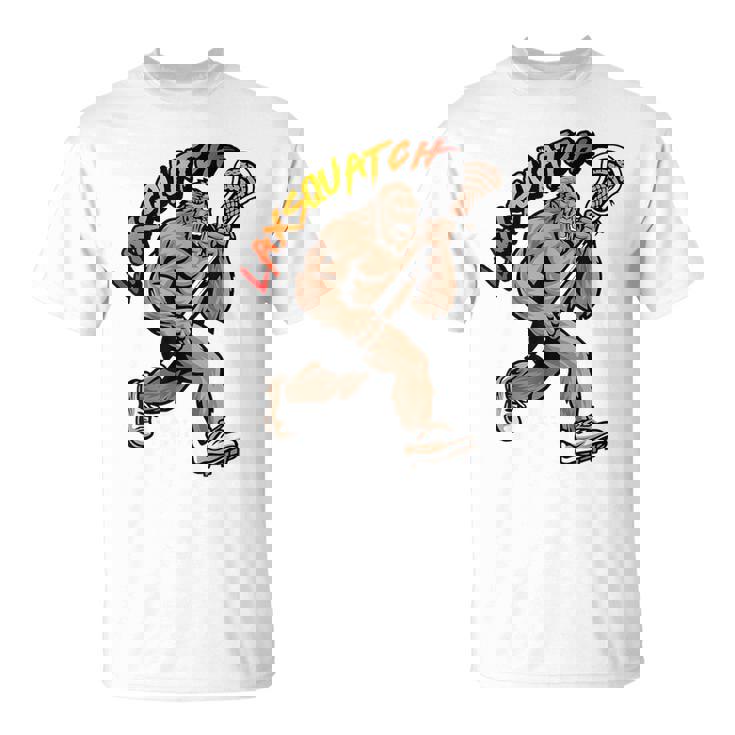 D-Pole Longtick Bigfoot Lacrosse Player Laxsquatch Tシャツ