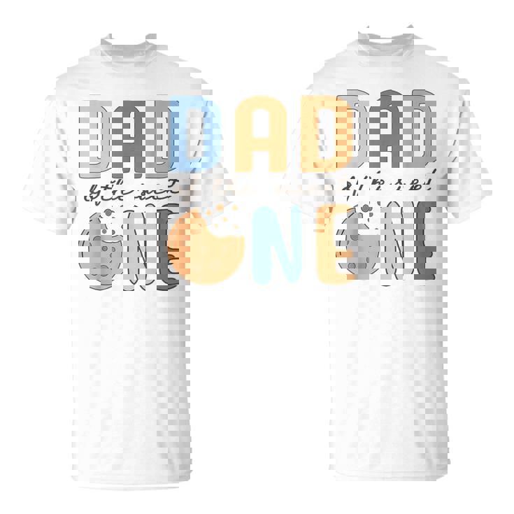 Dad Of Theweet One クッキーとミルク 1歳の誕生日パーティー Tシャツ