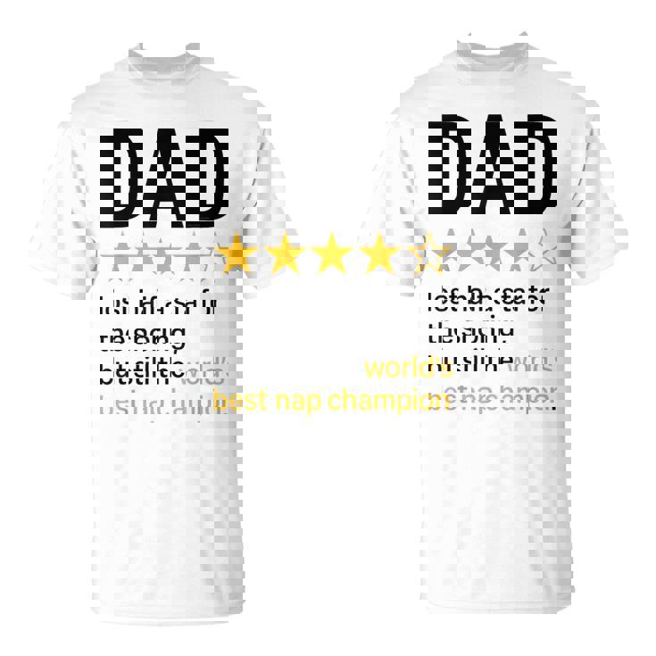 Dadtar Rating いびきジョーク 世界最高のお昼寝チャンピオン Tシャツ