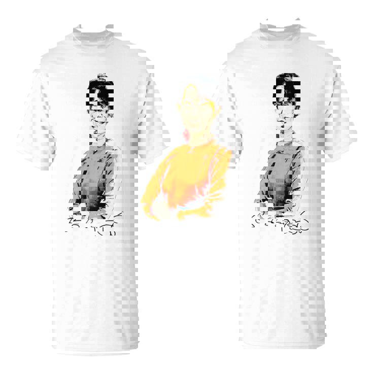 Daw Aunganuu Kyi-Signature 長袖tシャツ Tシャツ